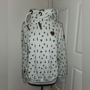 Good Condition Wanakome Hoodie, Size M, Mint Green And Black Color